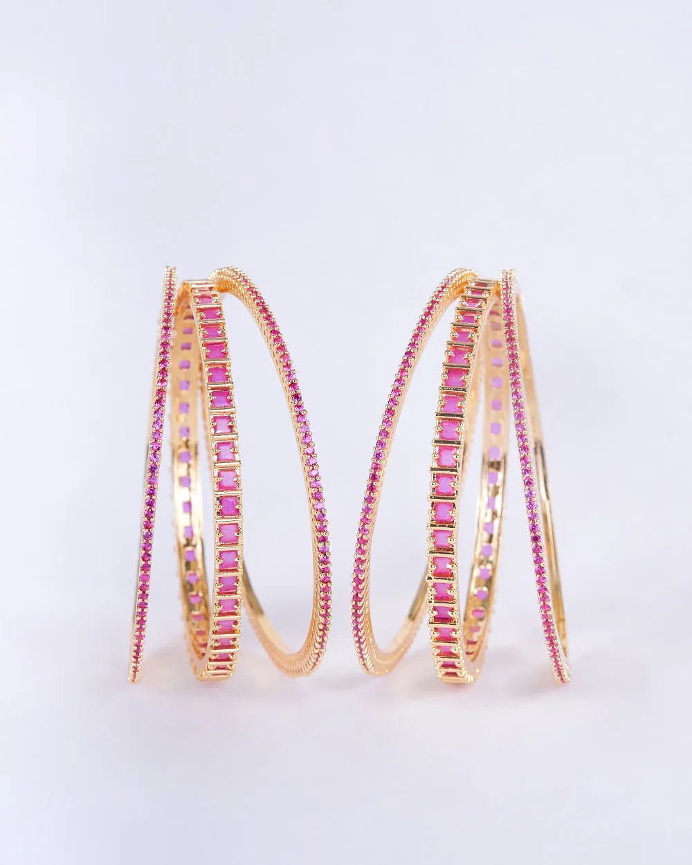 Golden Glamour Bangles (Pack of 6)