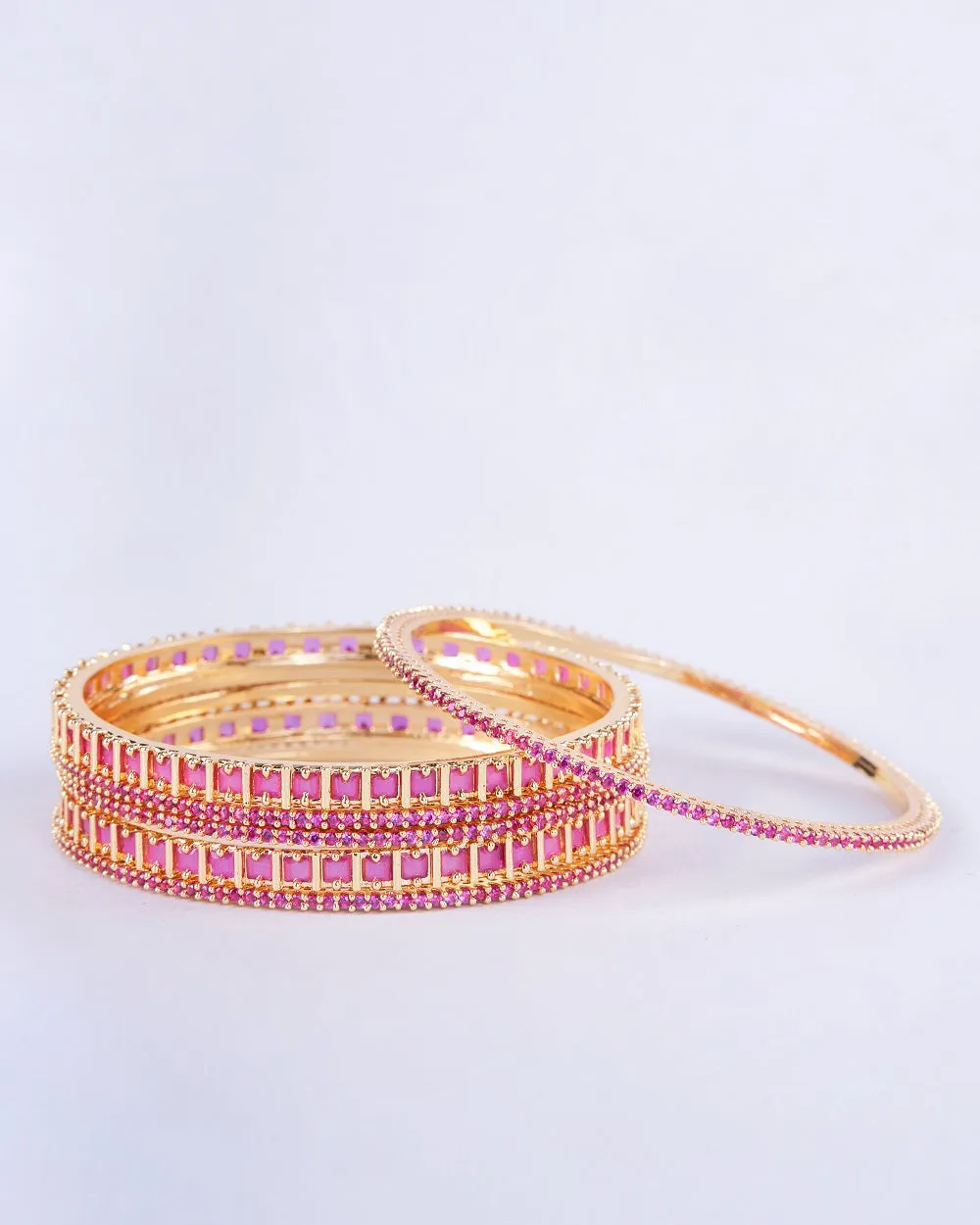 Golden Glamour Bangles (Pack of 6)