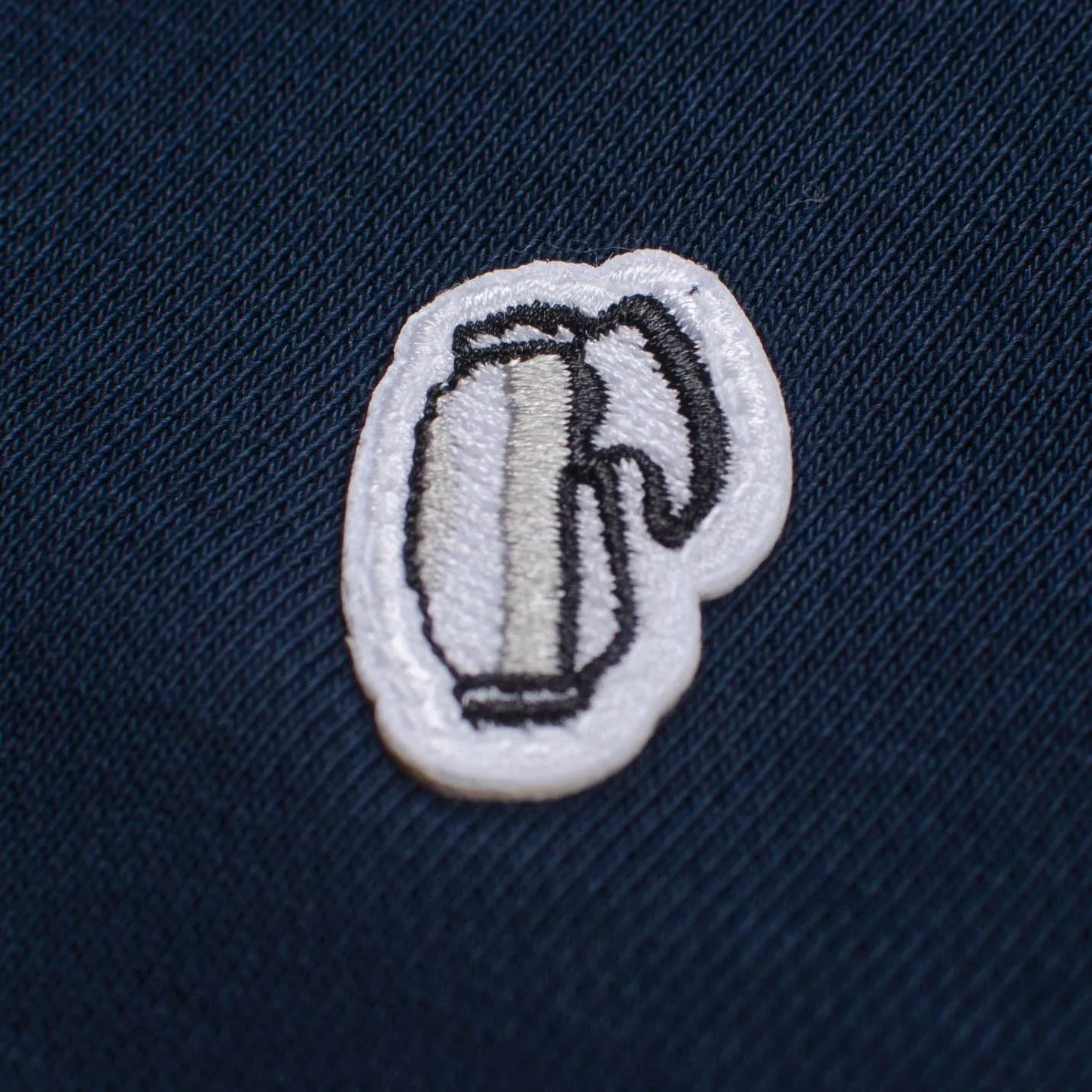 Grey Golf Bag Badge Sweatshirt Navy - AW23