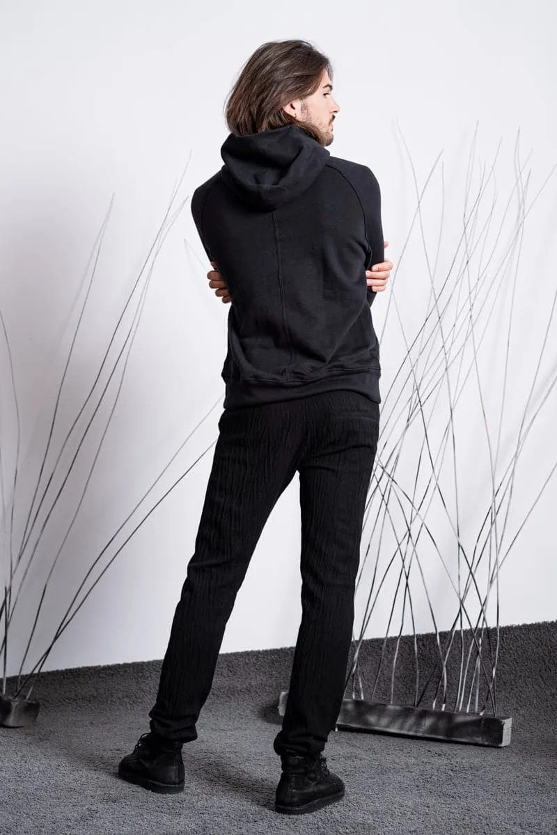 Hannibal | Felice | Weicher Sweatshirt Pullover mit Kapuze in schwarz