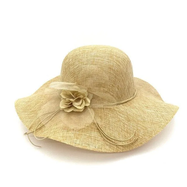 Hat Drag Linen (Khaki)