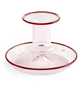 HAY Flare Candle Holder in Pink