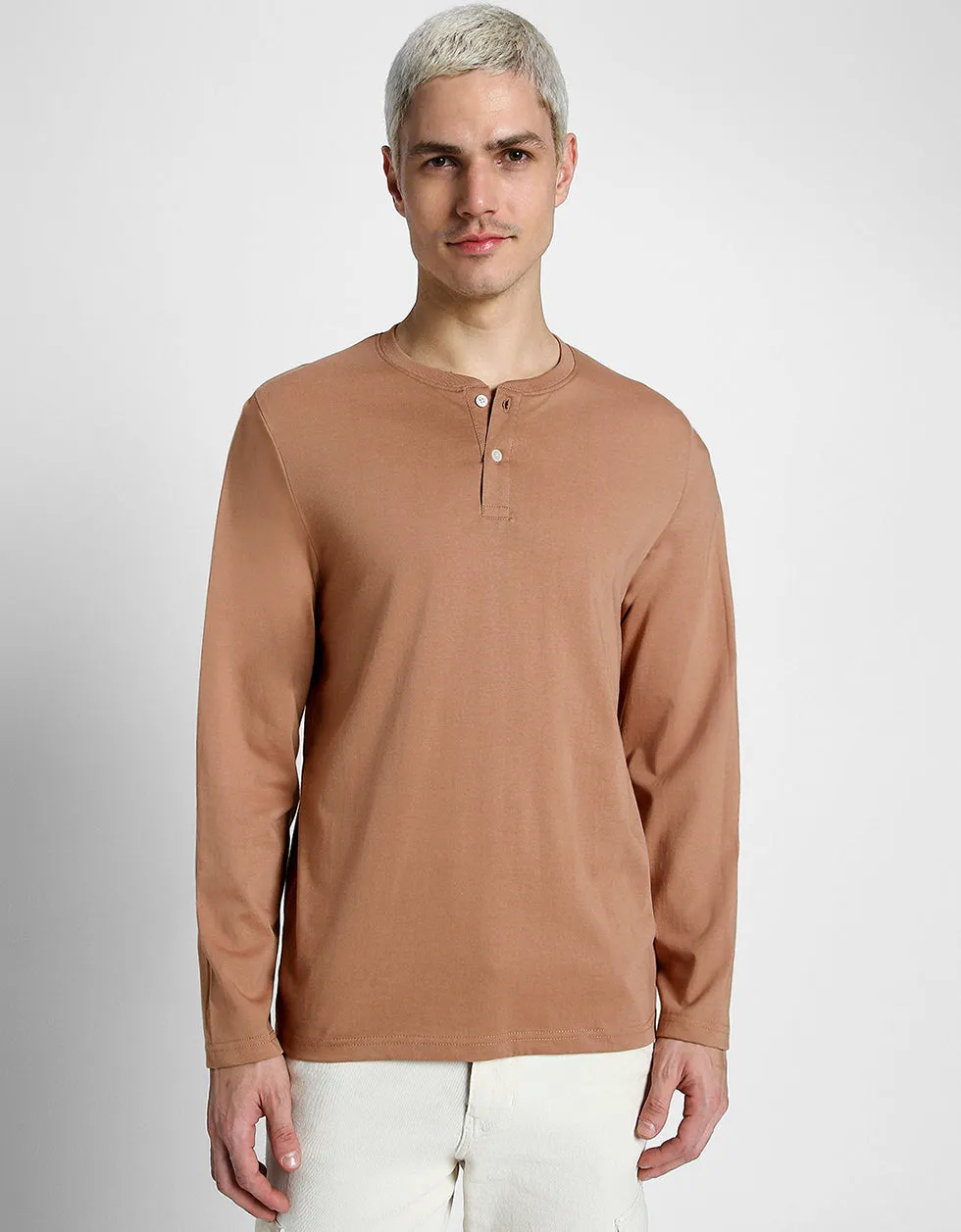 Henley Cork Solid Tshirt