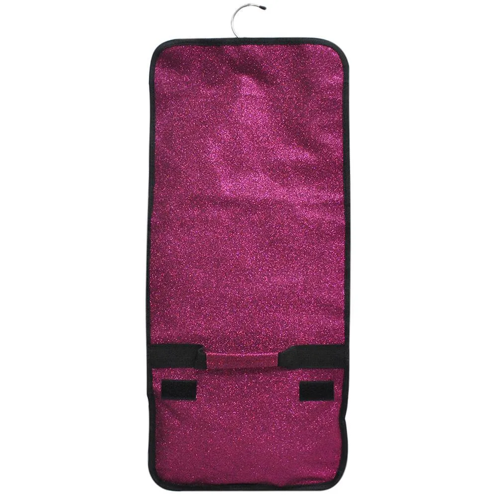 Hot Pink Glitter NGIL Traveling Toiletry Bag