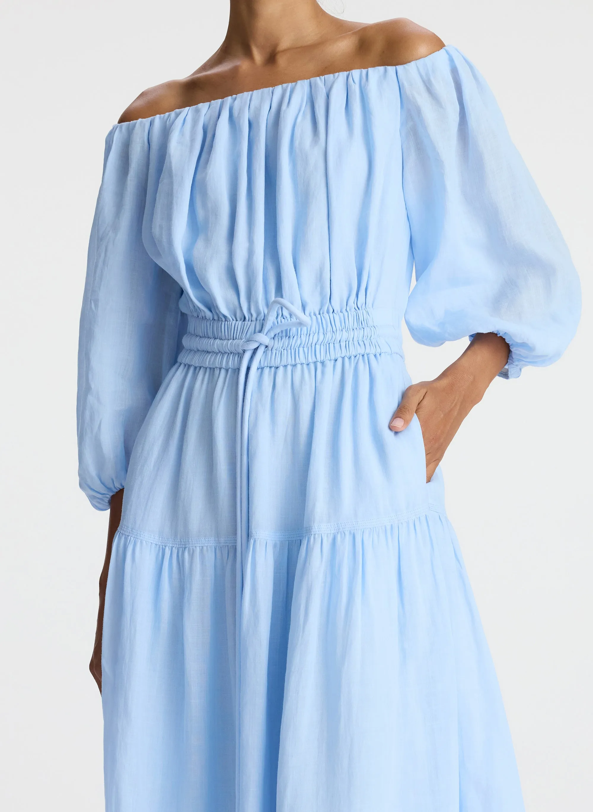 Indy Off Shoulder Midi Dress