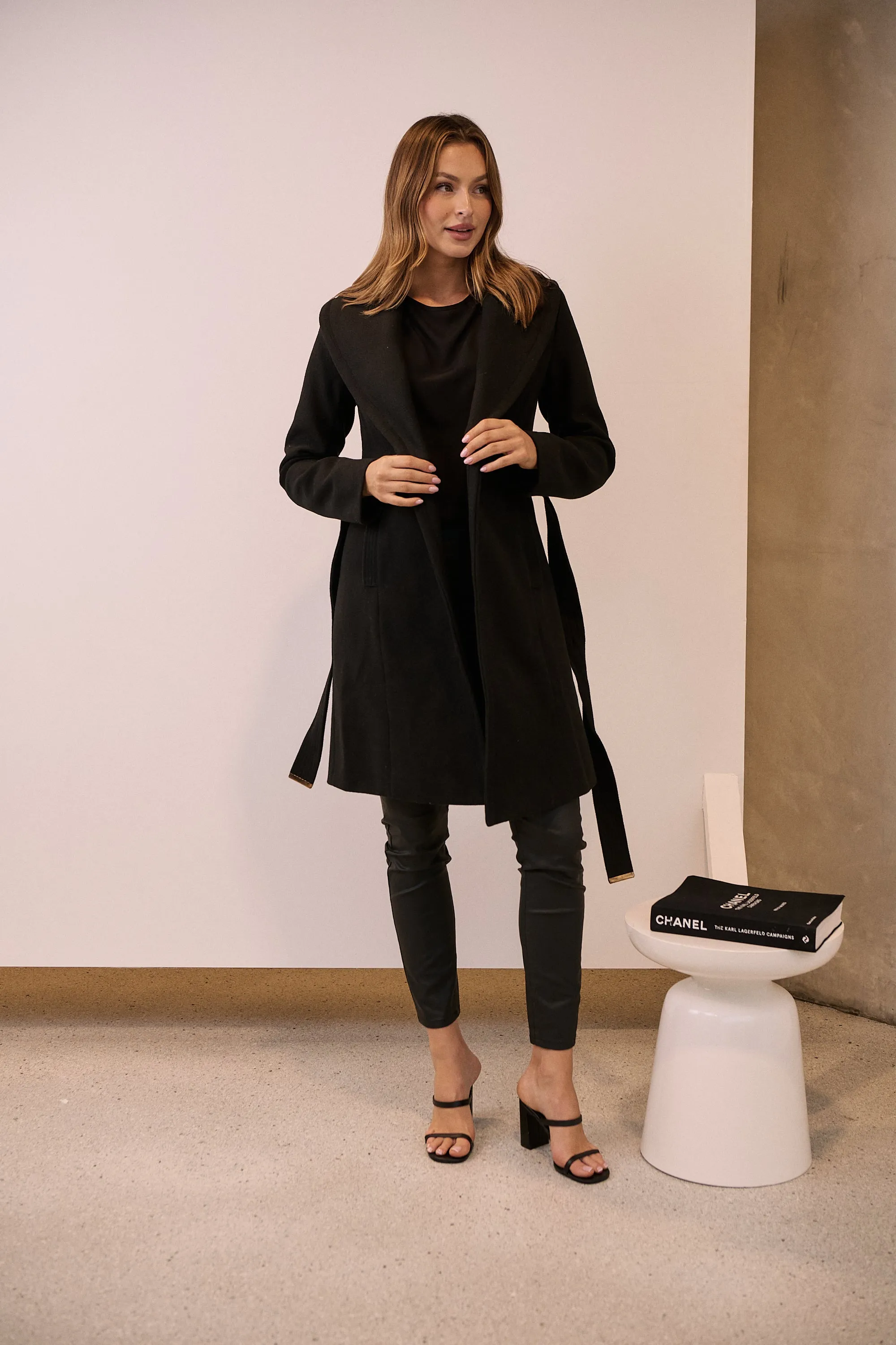 Ivy Black Winter Wrap Coat