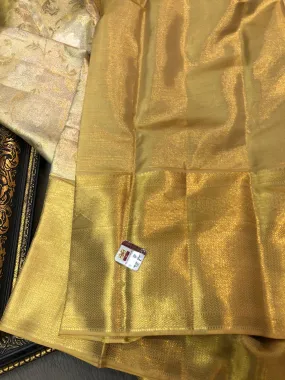 Kalyanamalika , elegant Exclusive Pure Golden Kanjeevaram Tissue Silk Saree for Women -SACHI001KSE