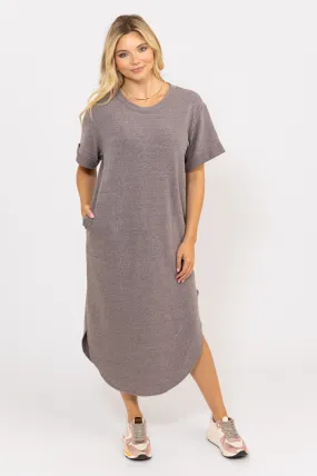 Knit Pocket Midi Dress