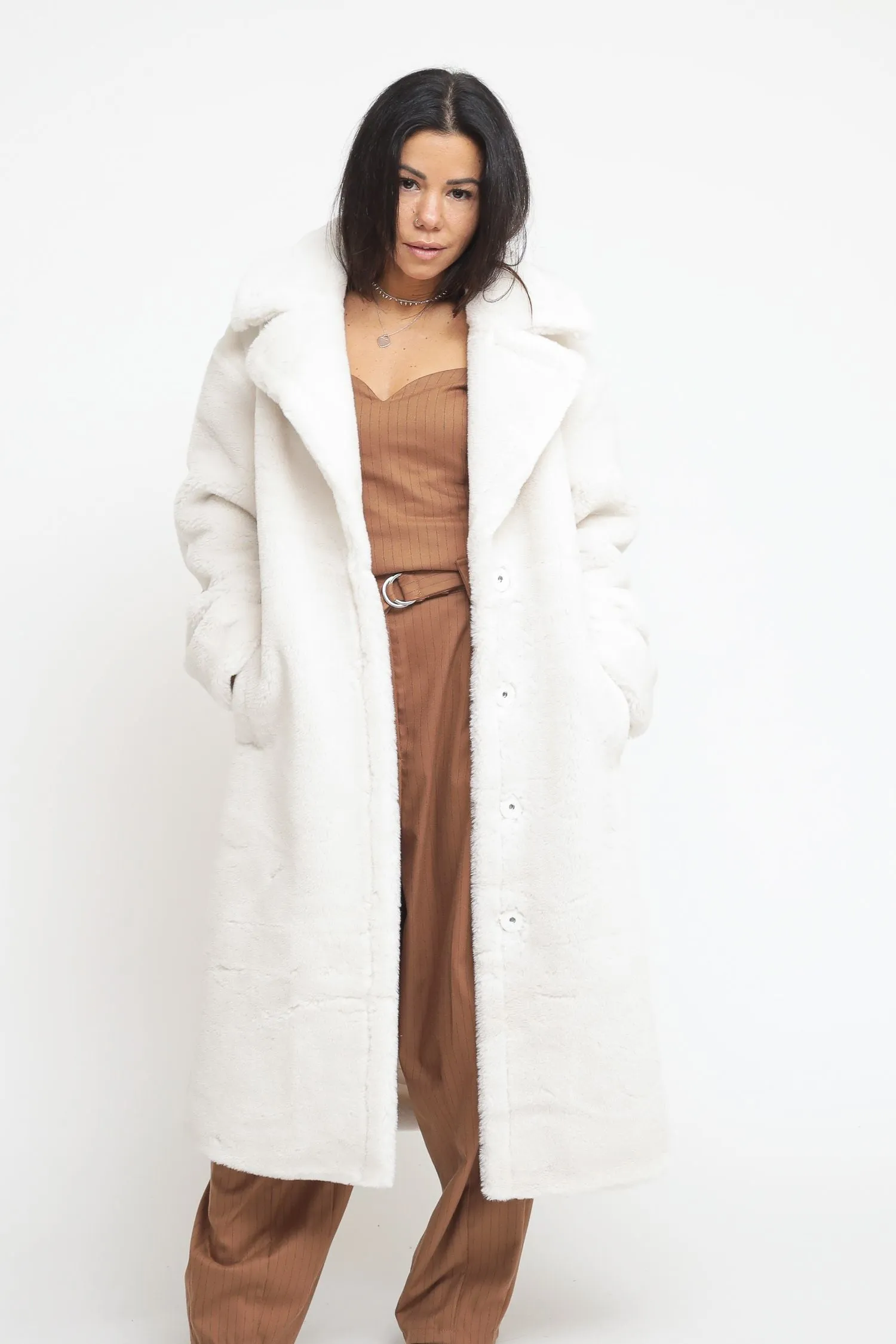 Ladies Coat - Winter White