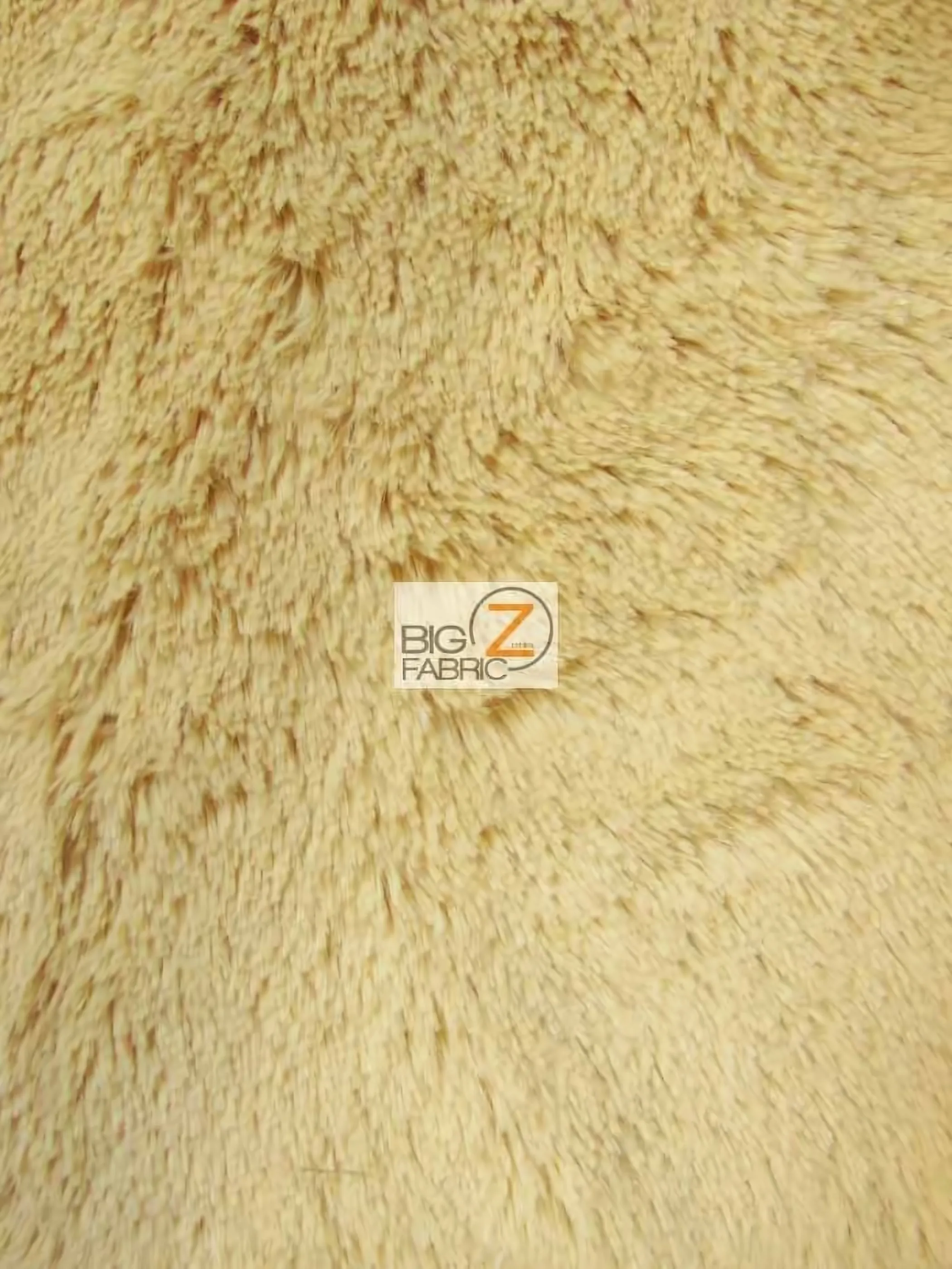 Light Camel Minky Shaggy Baby Soft Fabric / Sold By The Yard