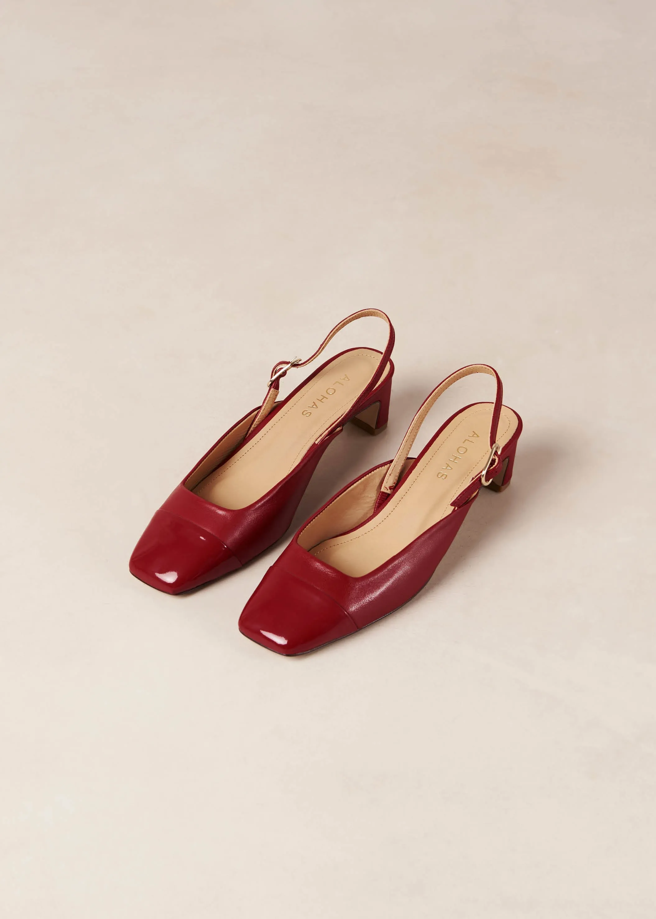 Lindy Bliss Red Leather Pumps