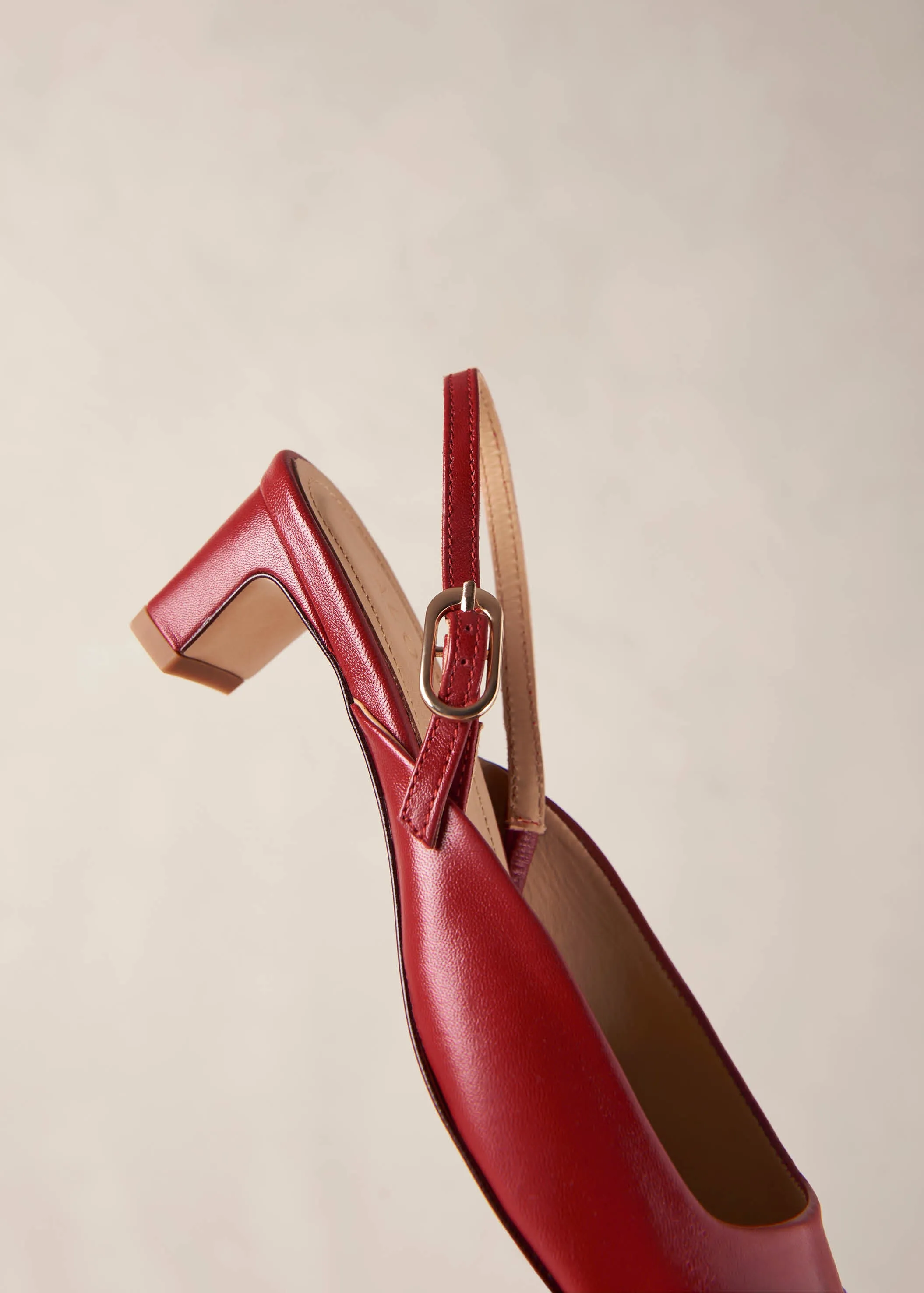 Lindy Bliss Red Leather Pumps