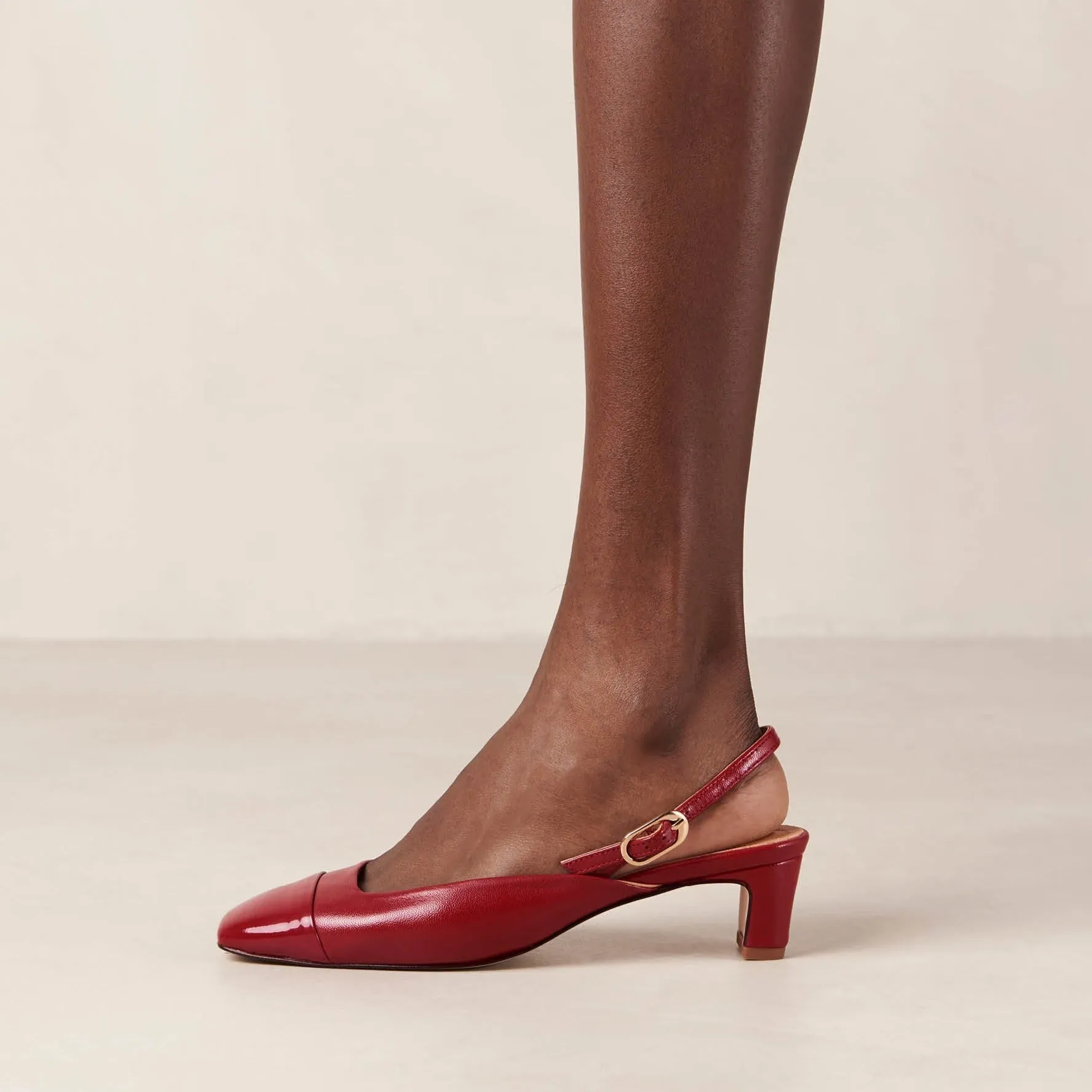 Lindy Bliss Red Leather Pumps