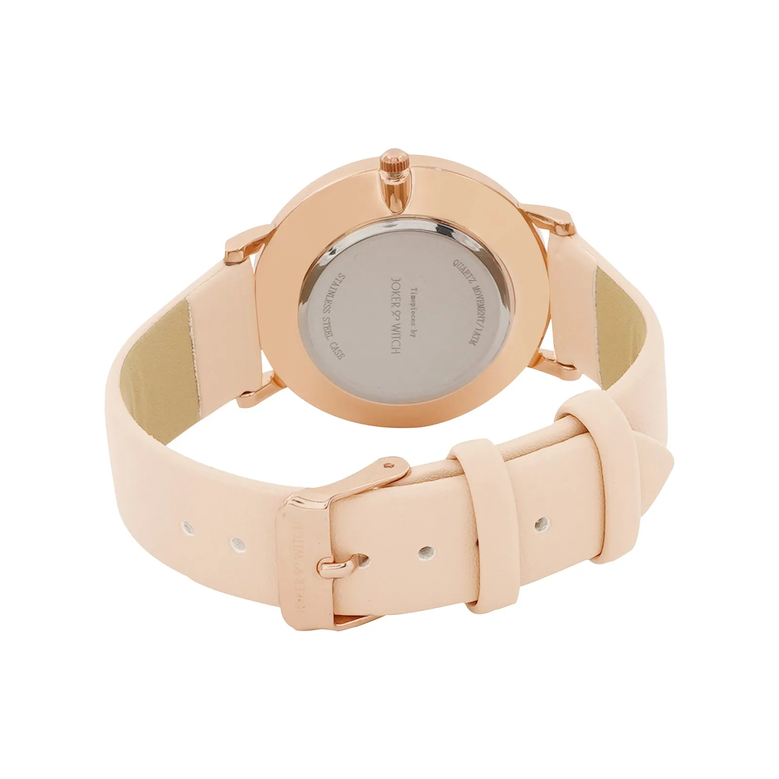 Lively Beige PU Strap Watch