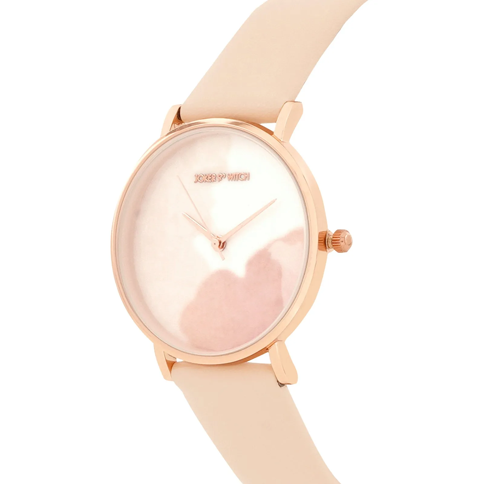 Lively Beige PU Strap Watch