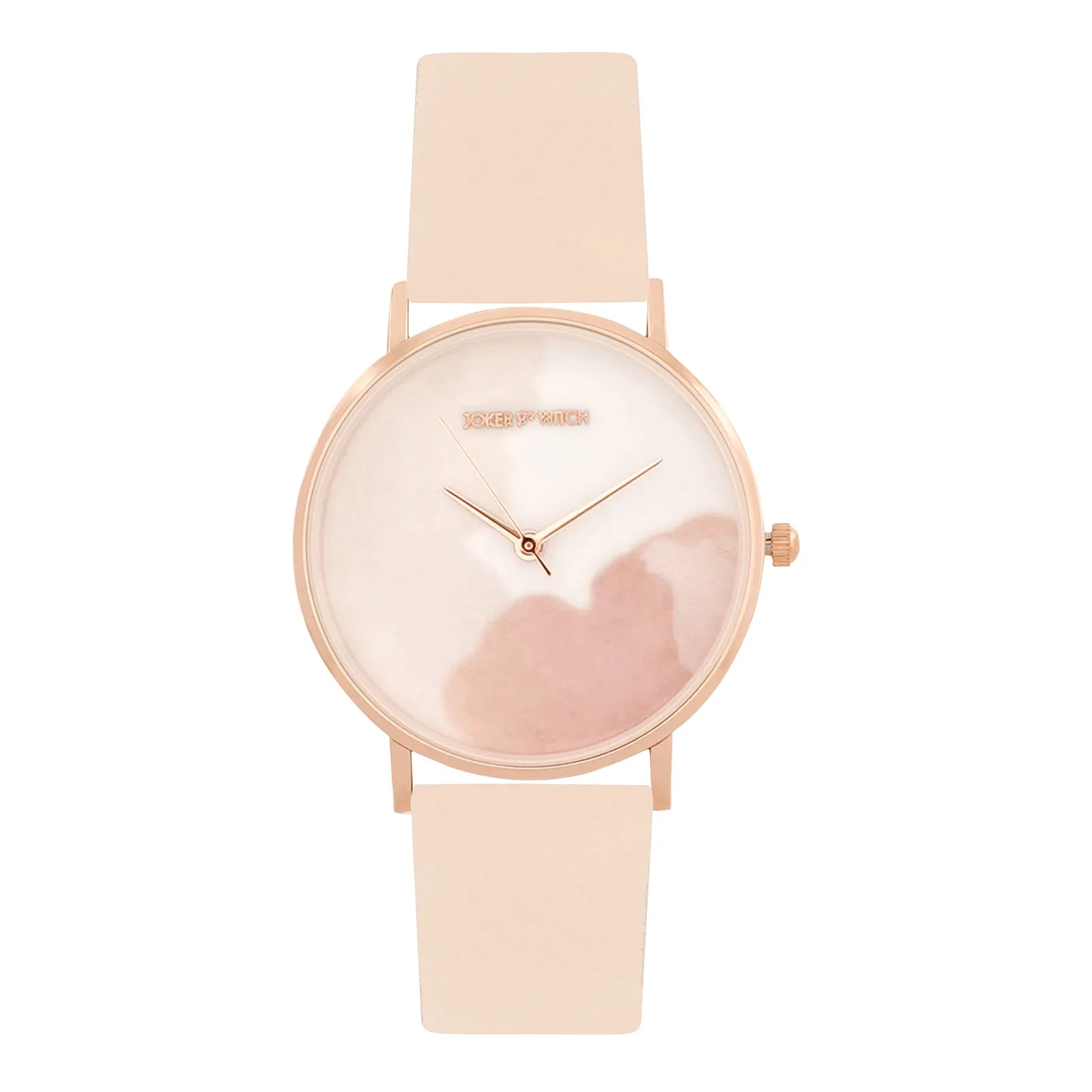 Lively Beige PU Strap Watch