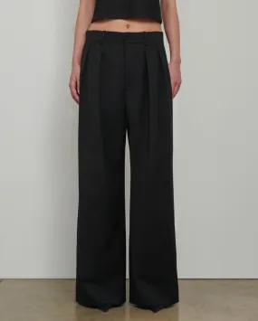 LOW RISE TROUSERS / BLACK