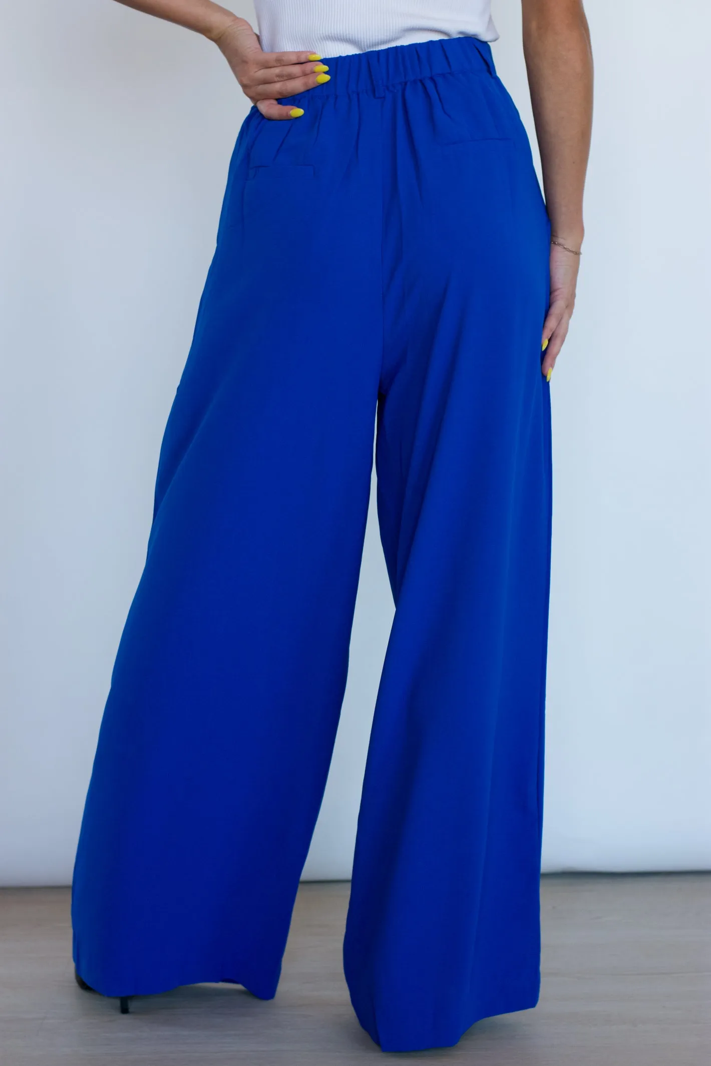 Make the Move Pleated Royal Blue Trouser