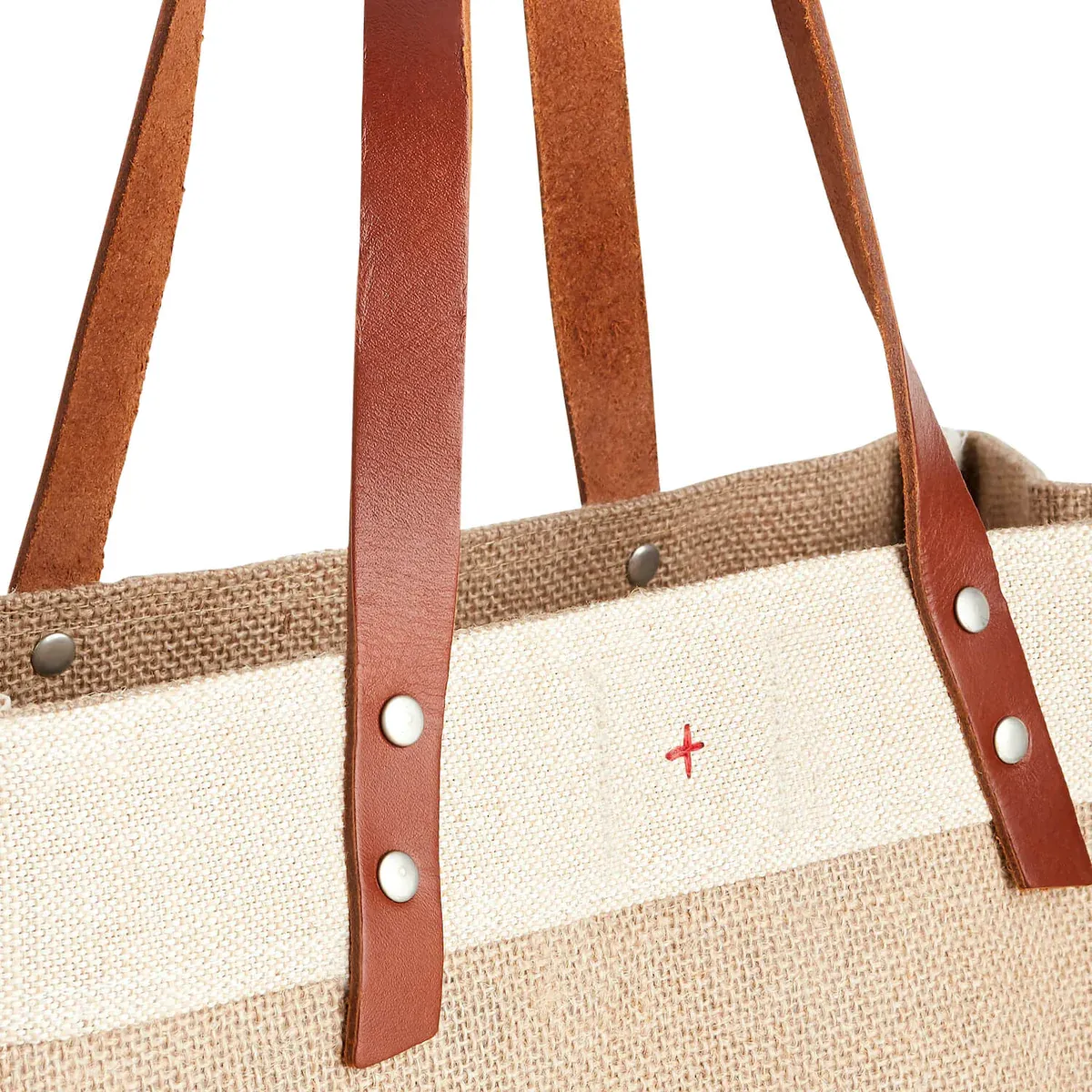 Market Tote in Natural Bouquet by Amy Logsdon