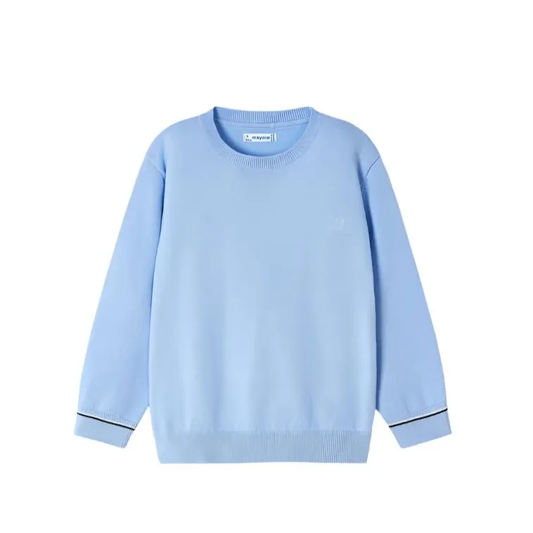 Mayoral Mini Basic Blue Cotton Sweater_311-27