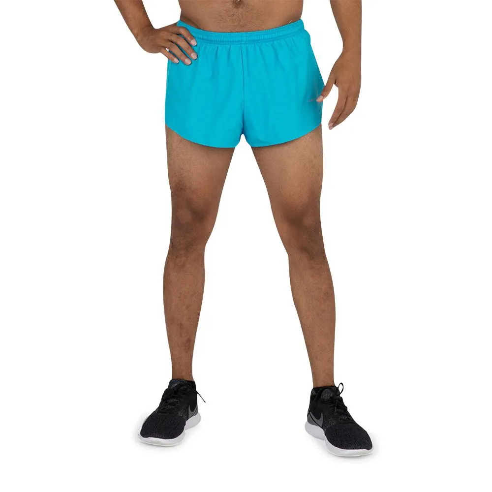 Men's 1" Elite Split Shorts- Vivid Blue