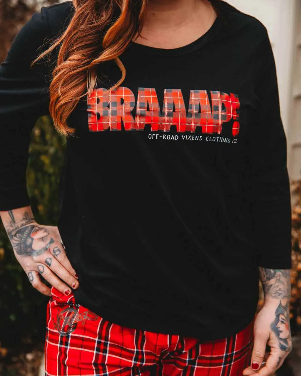 Merry Braaapmas Ladies PJ Top