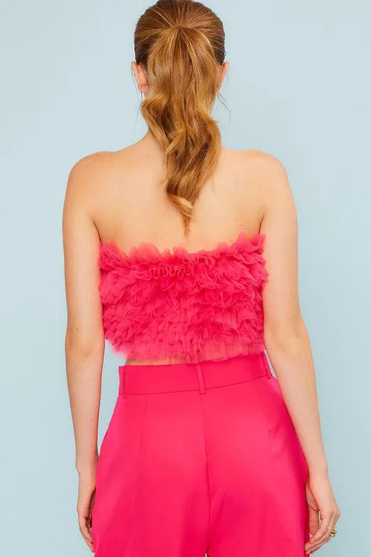 Micheline tube top (Fuchsia)