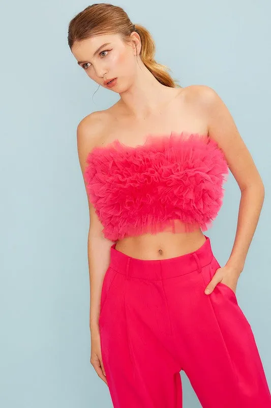 Micheline tube top (Fuchsia)