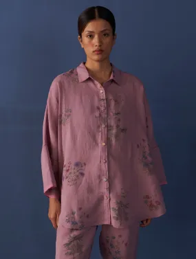 Mira Botanical Shirt - Lavender