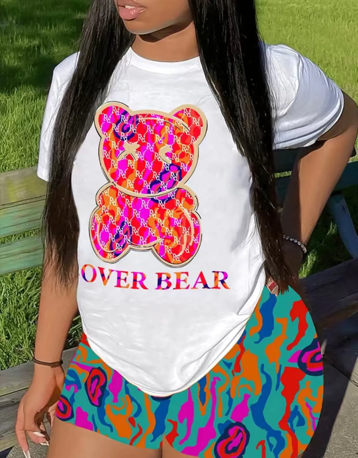 Modish Bear Casual T-Shirt for Women & Teens