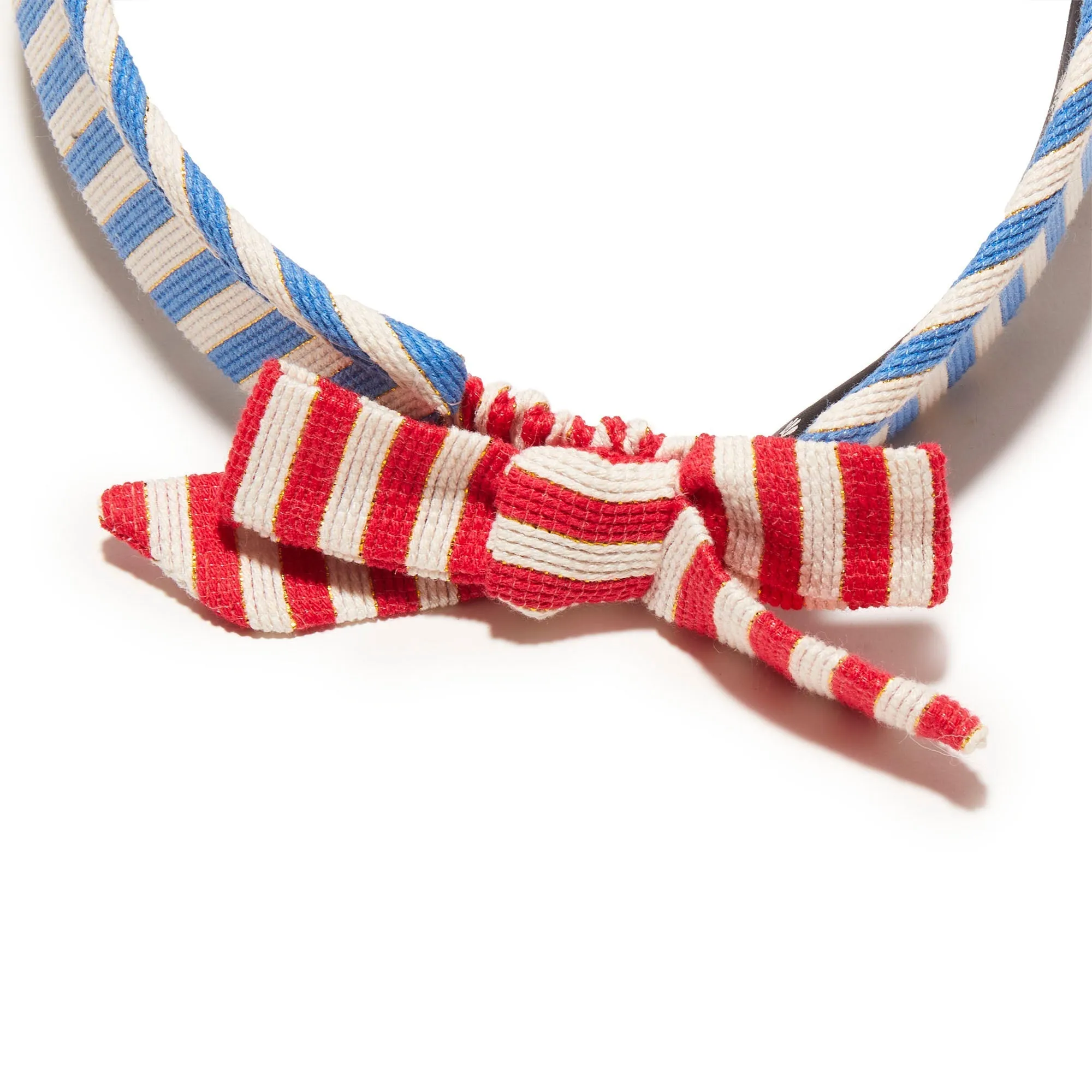 MULTI STRIPE BOW TIE VISOR