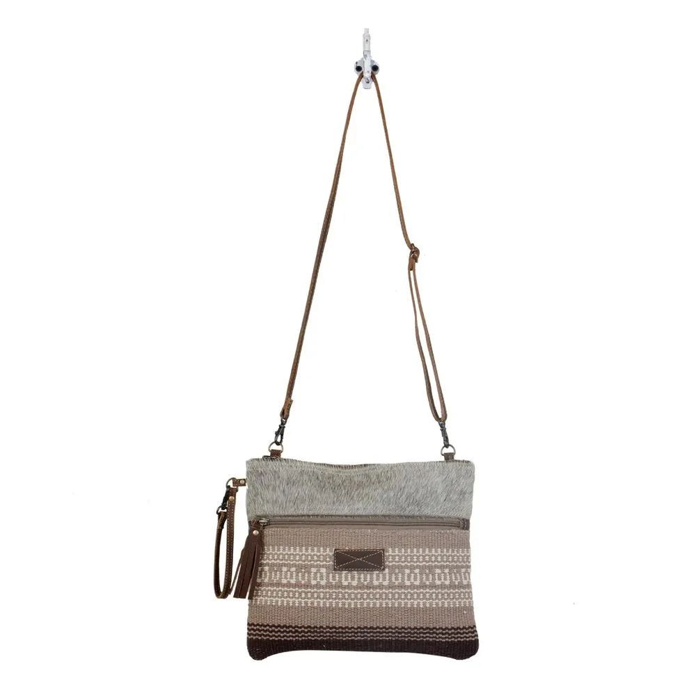 Myra Bag Presentable Small & Crossbody: Chic Grey Blend with Minimalistic Appeal