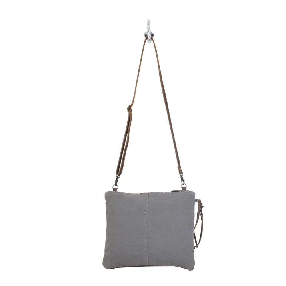 Myra Bag Presentable Small & Crossbody: Chic Grey Blend with Minimalistic Appeal