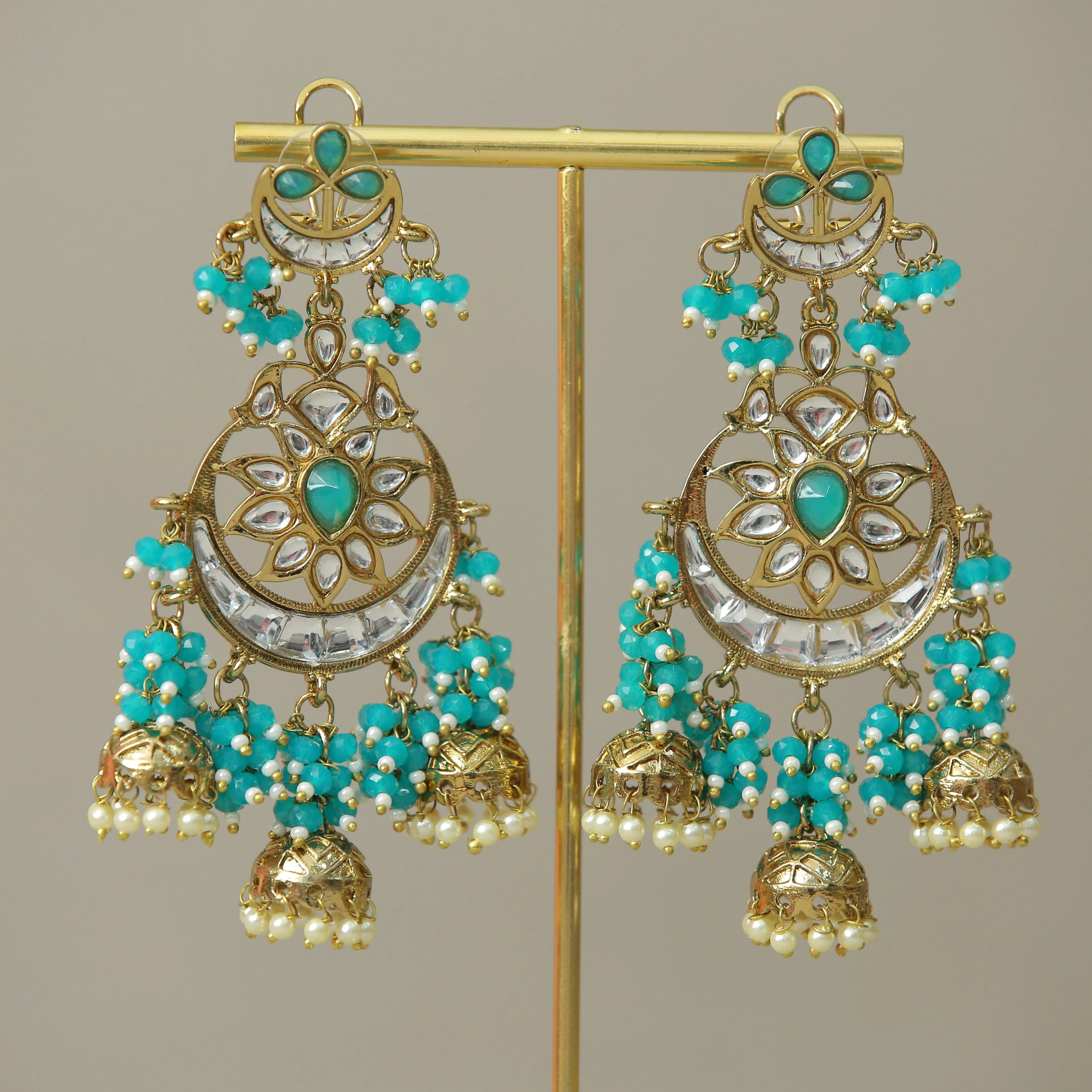 Nisha Kundan Earrings