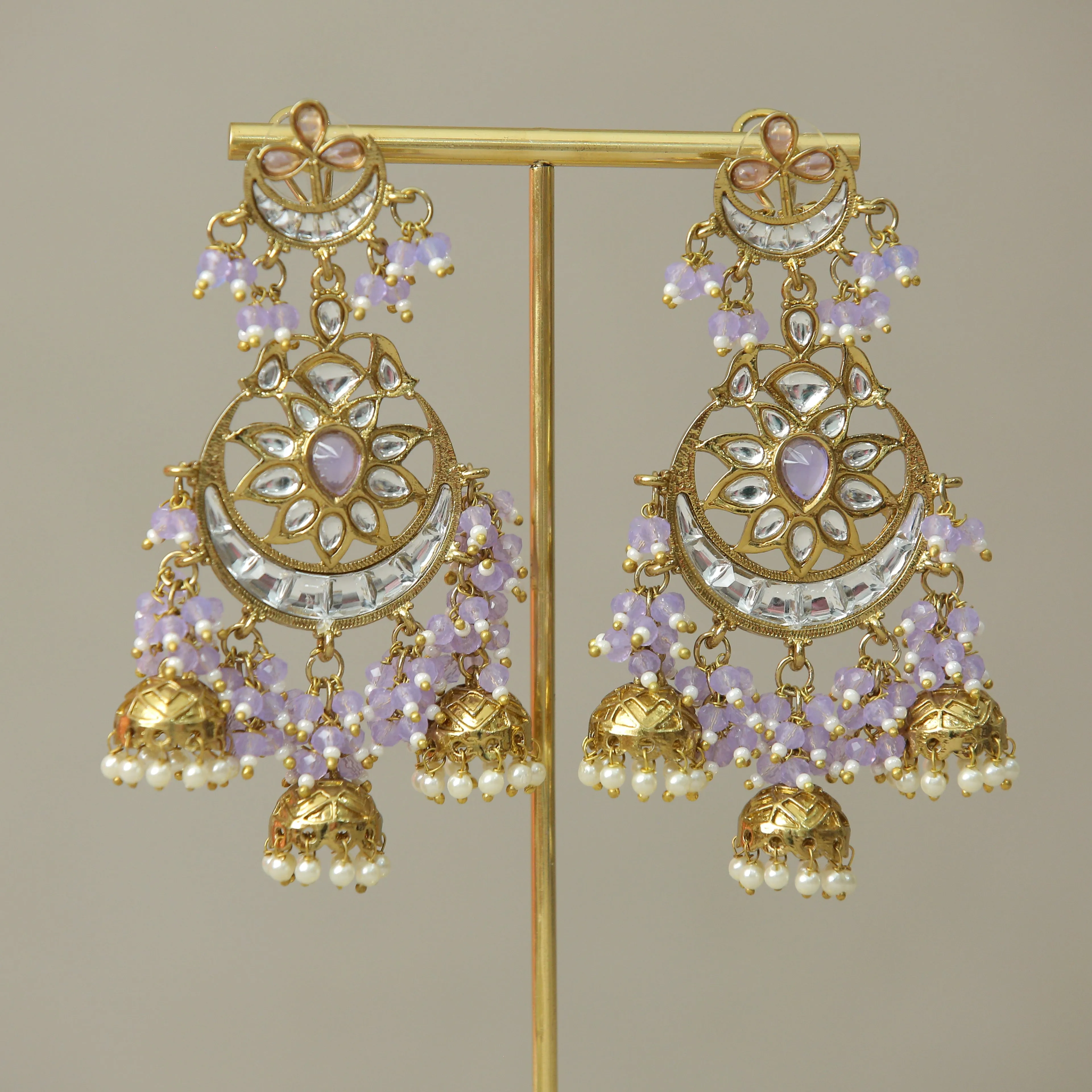 Nisha Kundan Earrings