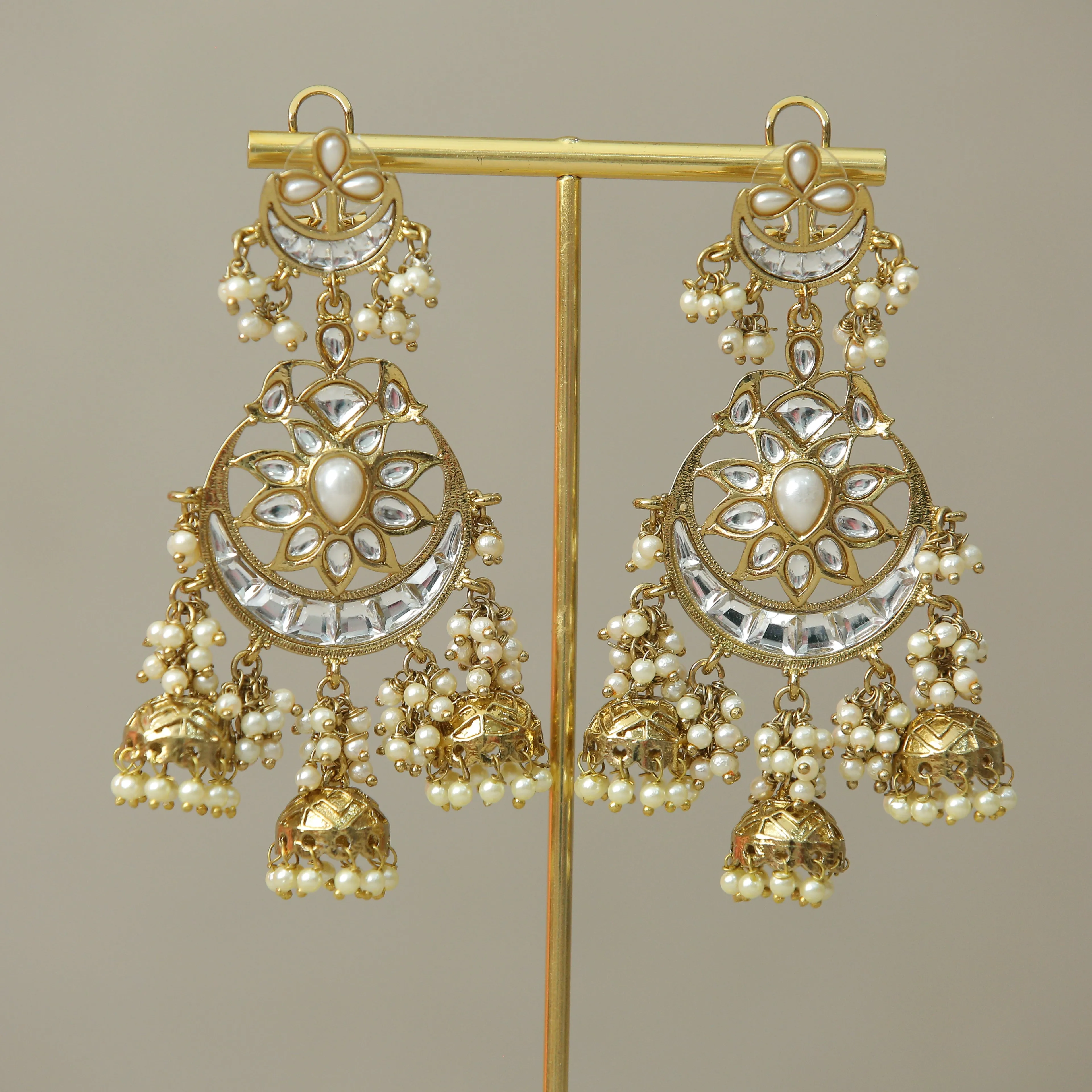 Nisha Kundan Earrings