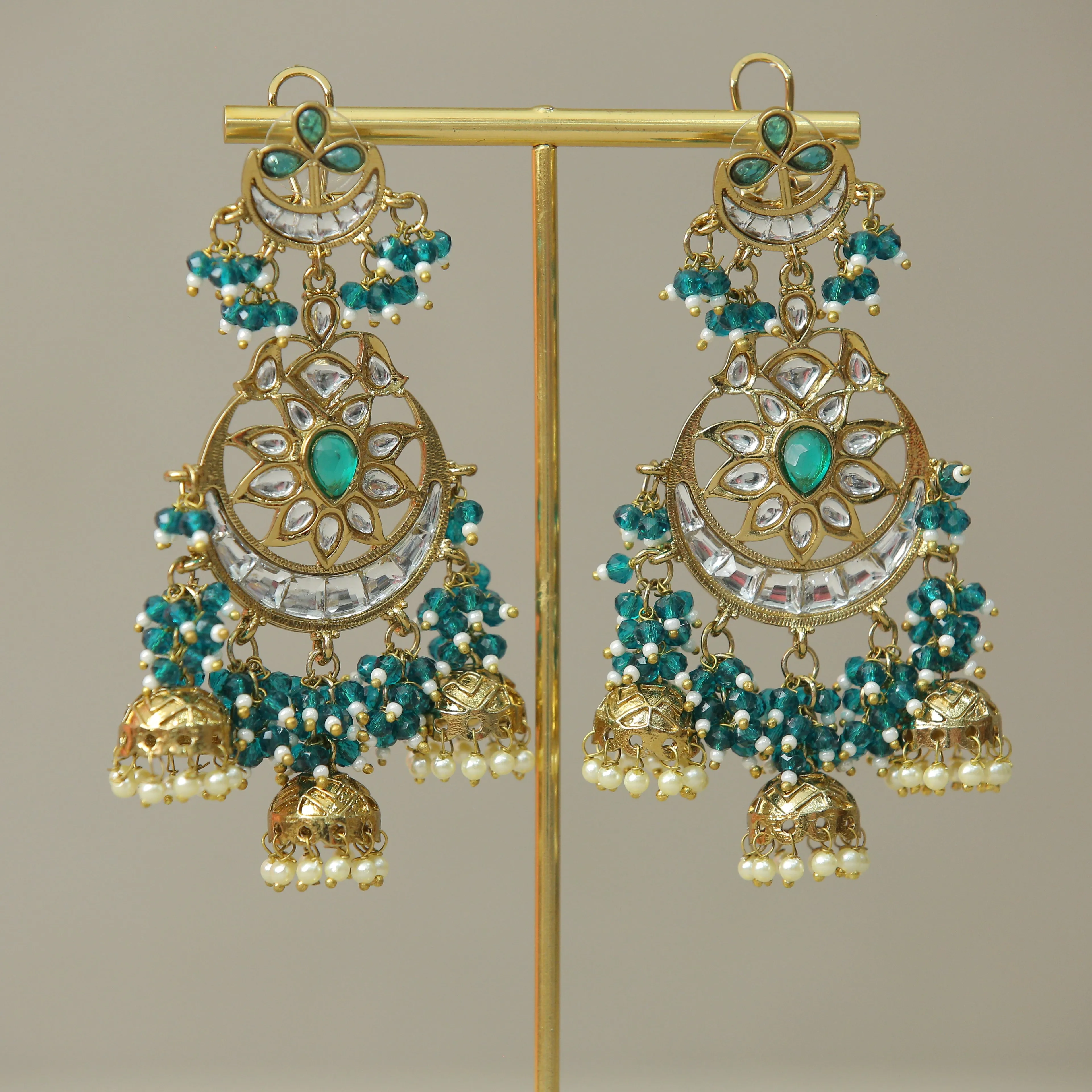 Nisha Kundan Earrings