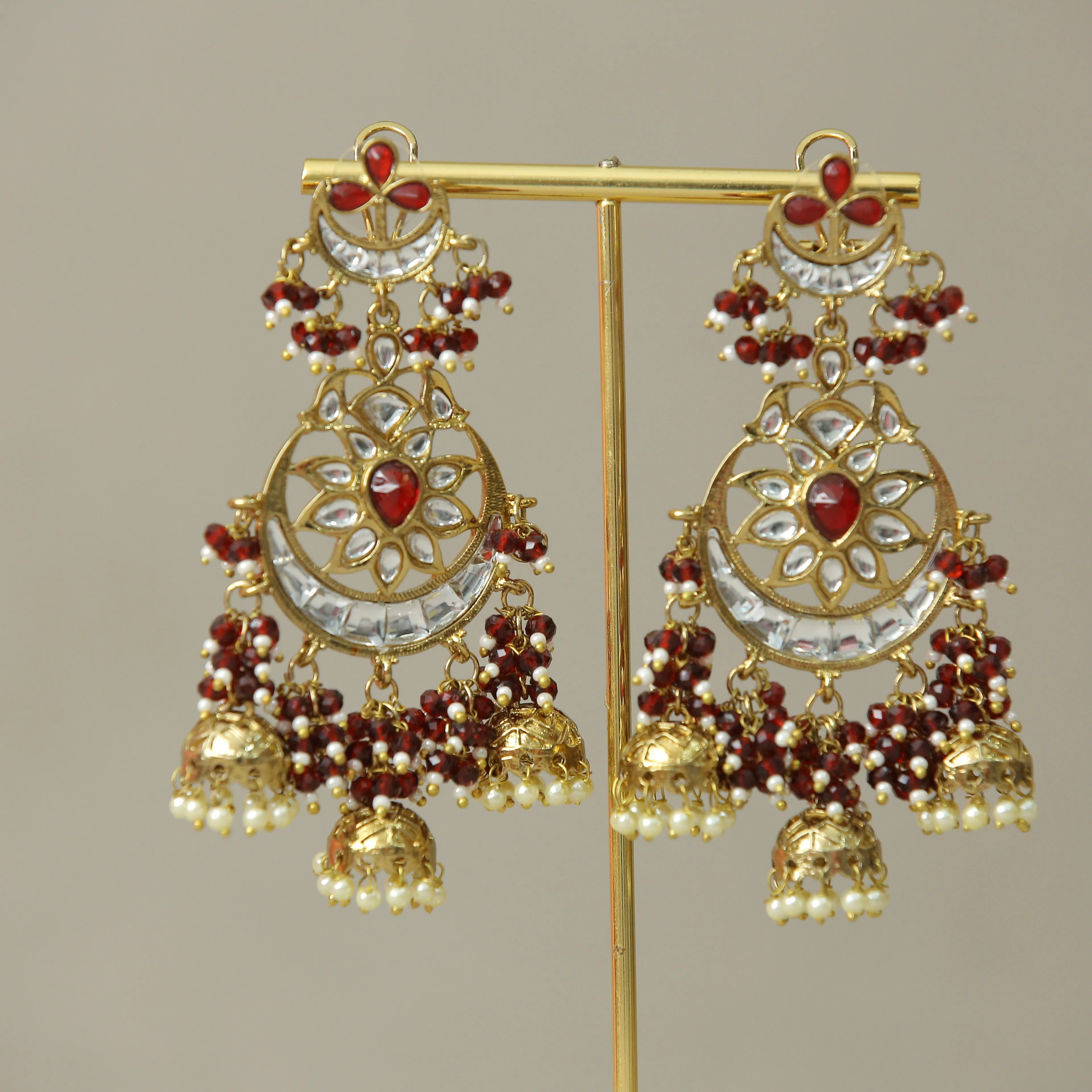 Nisha Kundan Earrings