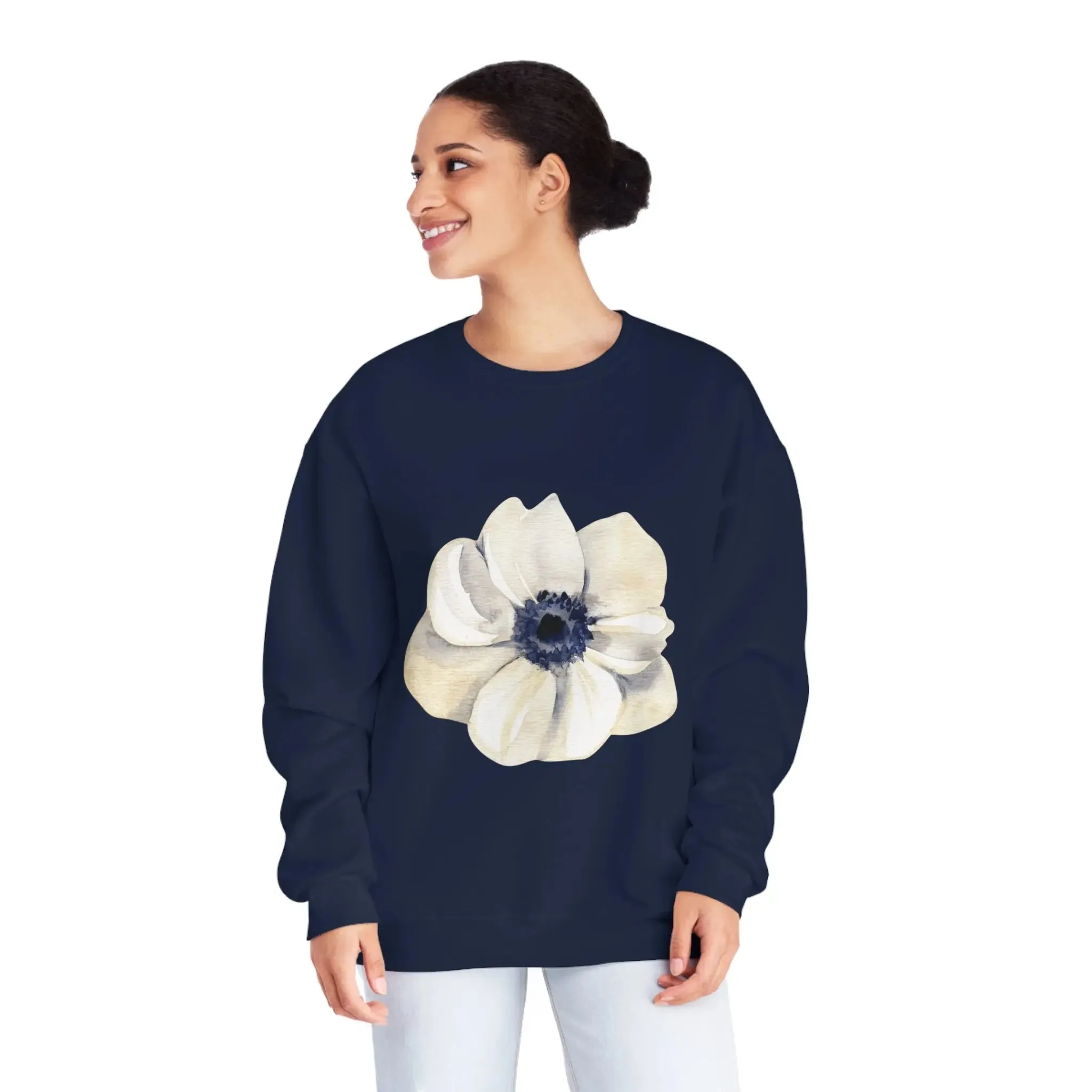 NLB VINTAGE "BLUE NAVY" Unisex NuBlend® Crewneck Sweatshirt