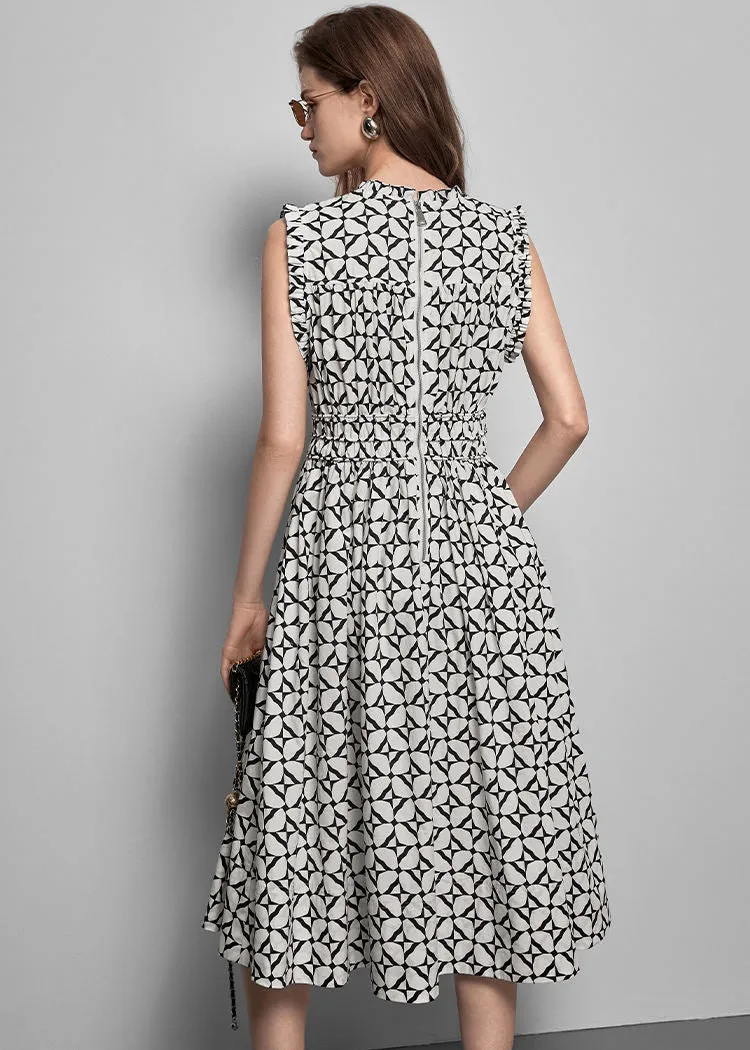 Noelle Cotton Sleeveless Fit & Flare Dress