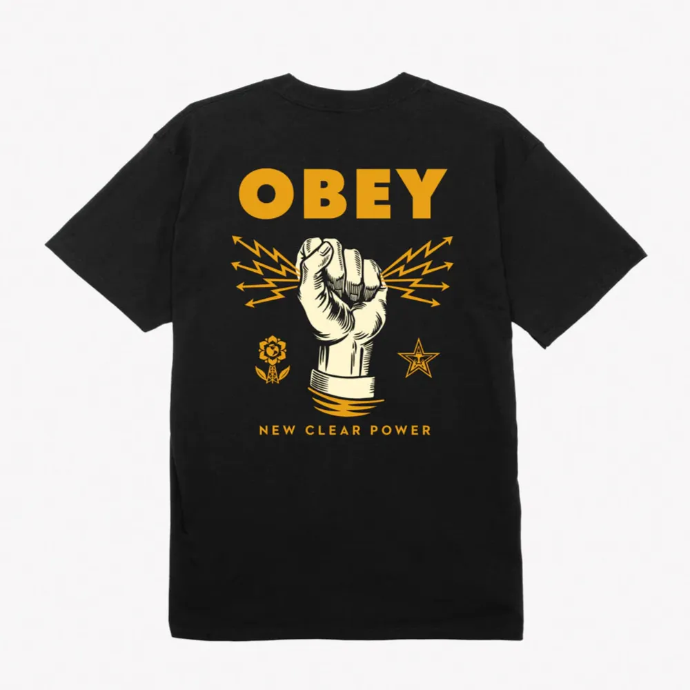 Obey New Power Classic men's short sleeve t-shirt 165263779 black