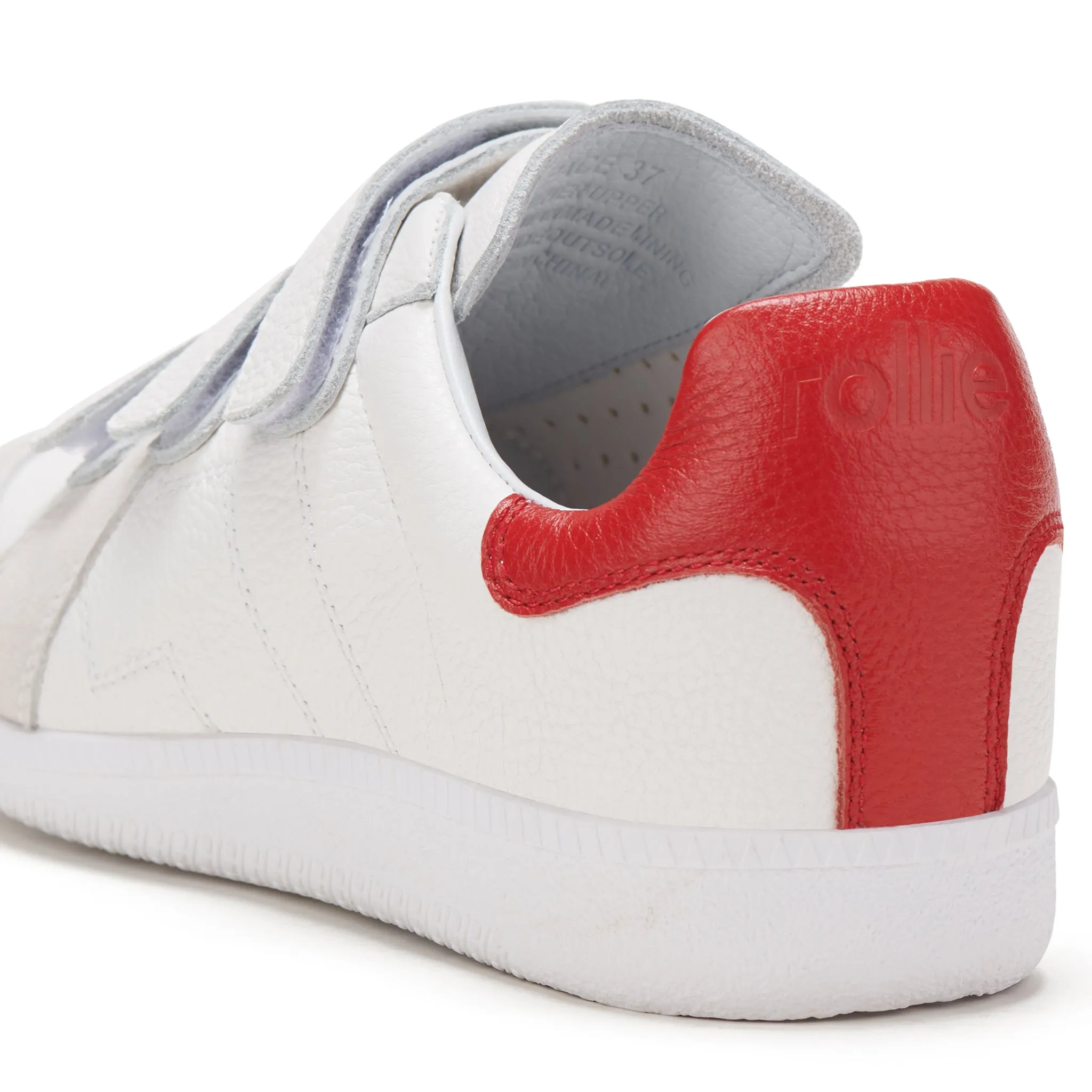 Pace Velcro Strap White/Red