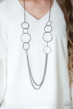 Paparazzi Ring In The Radiance Black Necklace Set