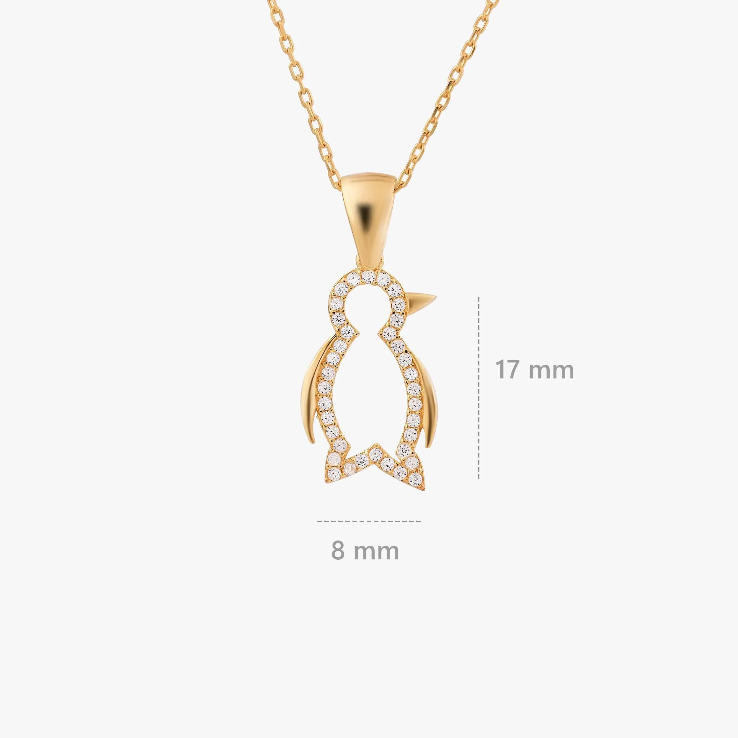 Penguin Necklace| 18K Gold Vermeil