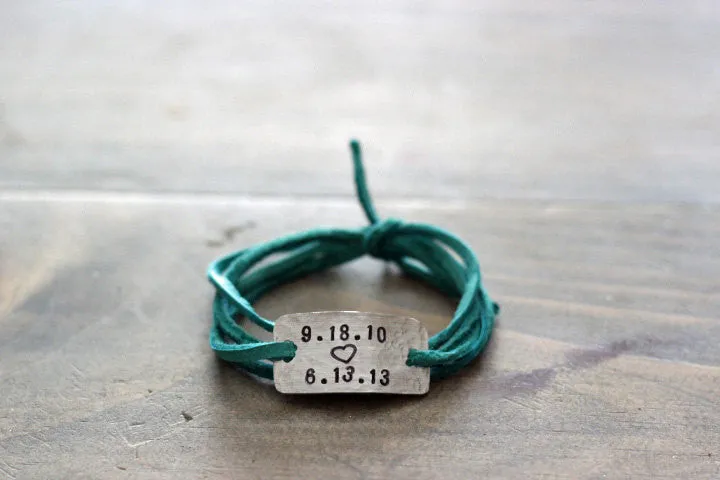 Personalized Mother's Wrap Bracelet