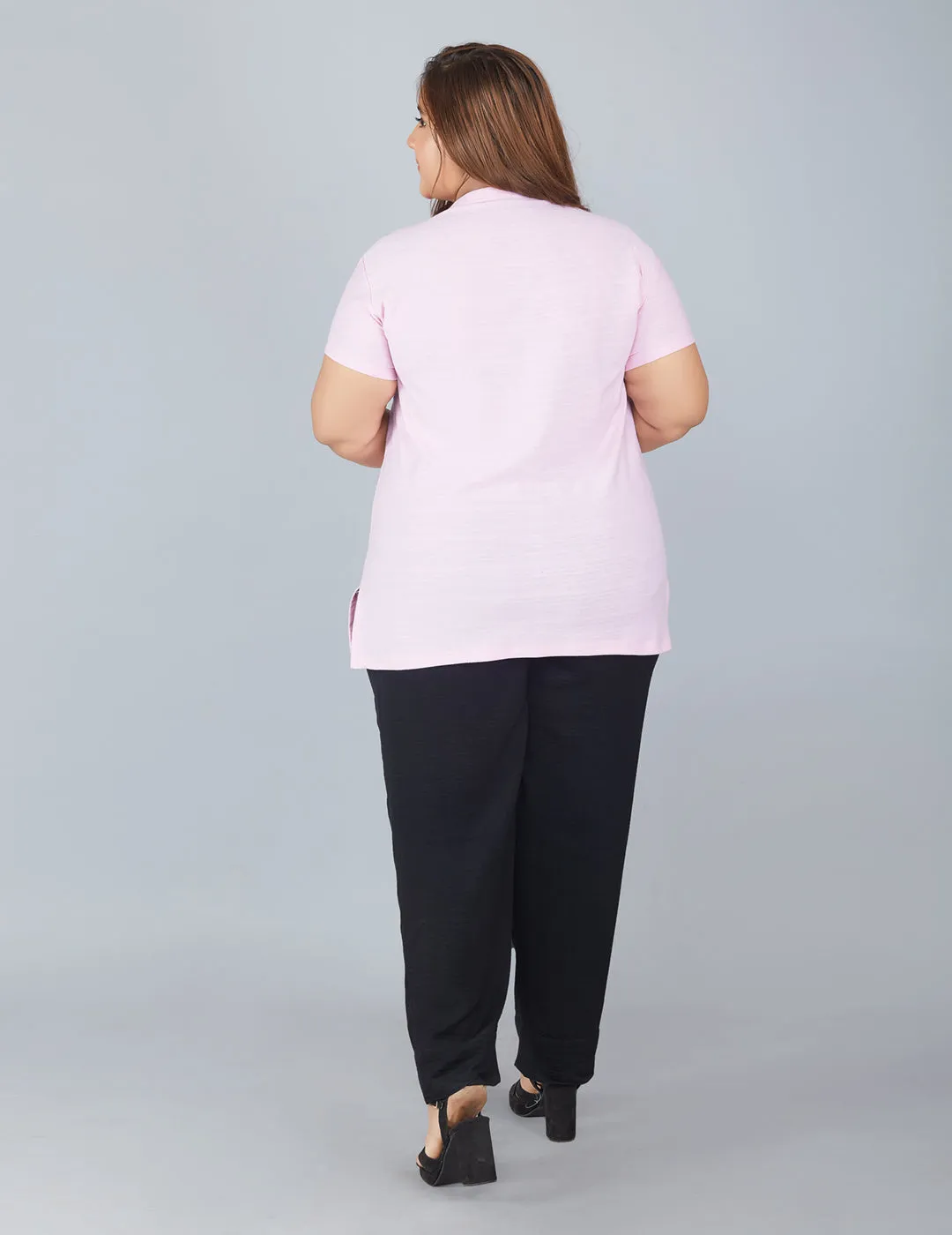 Plain Cotton T-shirts For Summer Pack of 3 (Teal, Mango & Blush Pink)