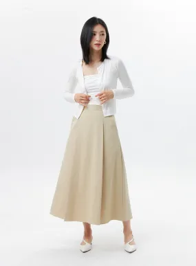 Pleated Maxi Skirt OL325