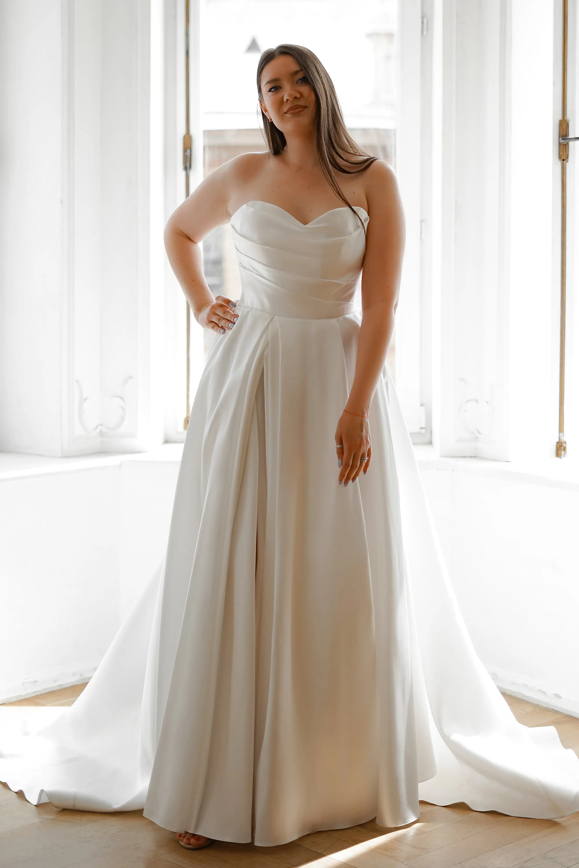 Plus Size Mikado Wedding Dress Chloe