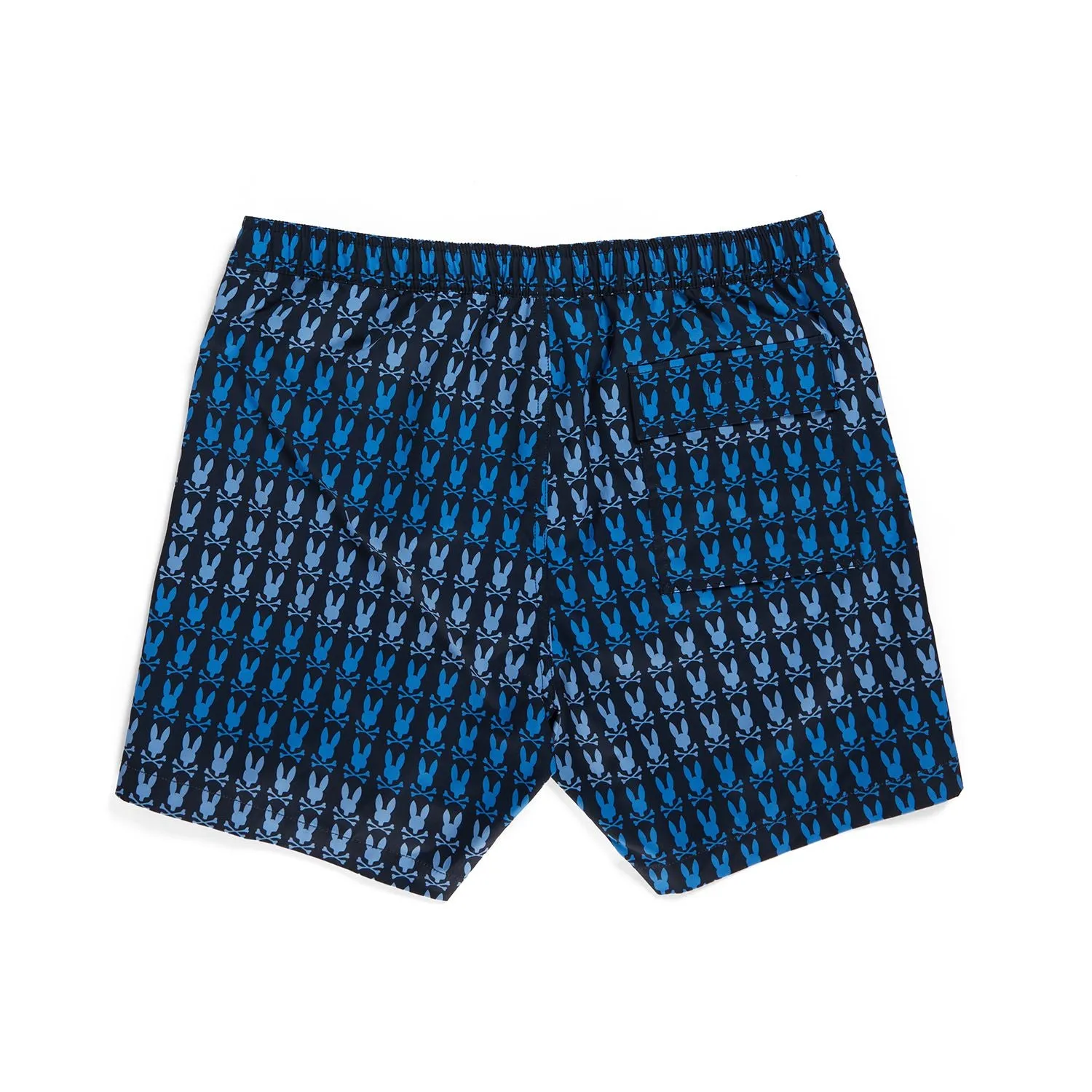 Psycho Bunny Mens Barker All Over Print Swim Shorts - Navy