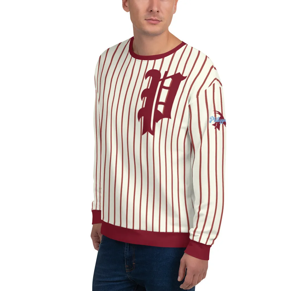 "Olde English Philadelphia Pinstripe P" All-Over Sweatshirt